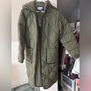 Lands end women’s medium primaloft parka new with tags